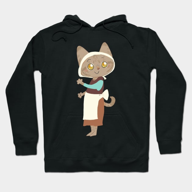 Cleaner cat Hoodie by bitingnclawing